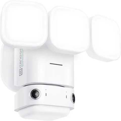Floodlight Camera, Wired 2K HD Dual-Lens Outdoor Security Camera | 180 Degree Pa