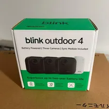 Blink Outdoor 4 3-Cam Wireless Wi-Fi Battery 1080p Motion + Sync Module