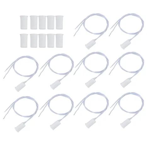 New 10 x RC-33 NC Recessed Door Contact Sensor Alarm Magnet Reed Switch