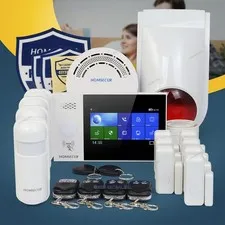 HOMSECUR Wireless WIFI 4G RFID Burglar Intruder Alarm System+4*PIR+Door Sensor