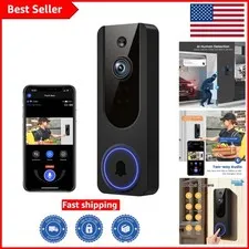 Battery-Powered WiFi Doorbell with 2-Way Audio & Advanced Motion Detection