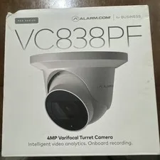 Alarm Com Next-Generation 4MP Varifocal Turret PoE Security Camera (ADC-VC838PF)