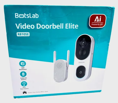 Botslab R810SE Video Doorbell Elite 3MP Smart Doorbell Brand New