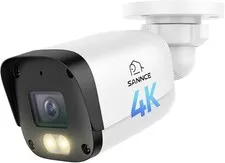 SANNCE 4K PoE Security Camera - Ultra-Wide AI Detection, Color & IR Night Vision