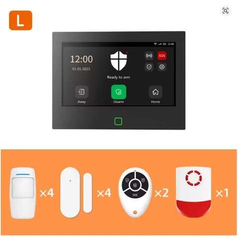 Home Alarm System Wireless WiFi 4G Tuya Smart Security Protection Kit SIREN