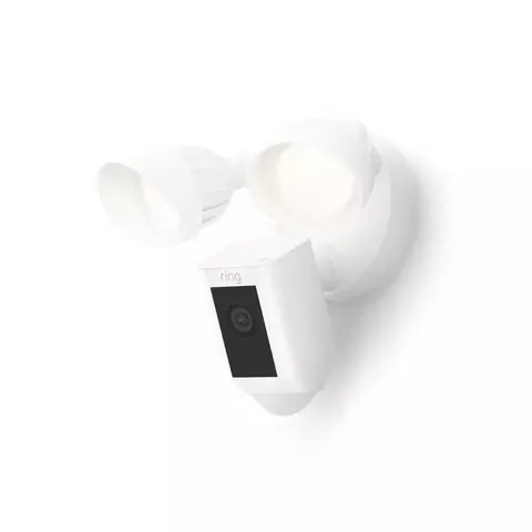 Ring Floodlight Cam Plus Wired - Outdoor Smart Security Camera with 2-LED Lights