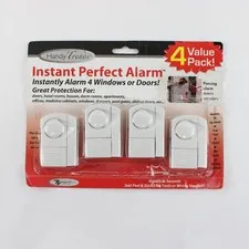Handy Trends Instant Perfect Alarm 4 Pack Door Window Loud Alarm