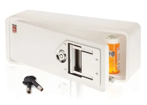 - Medicine Cabinet Safe-Barrel Key Lockbox