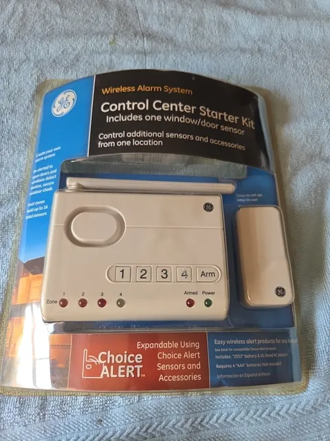 GE Wireless Alarm System Control Center Starter Kit 45142 Choice Alert Security