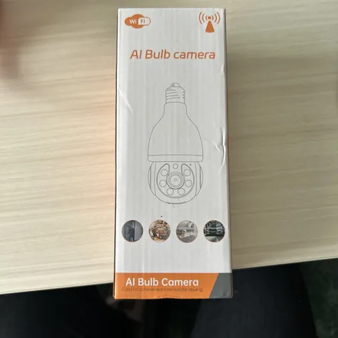 AI Bulb Camera Security Indoor/Outdoor, New In Box