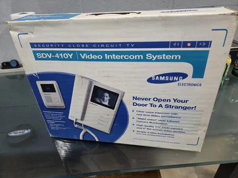 Samsung SDV-410Y Wired Video Intercom System Open Box Complete