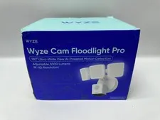 WYZE Cam Floodlight Pro 2.5K QHD Outdoor Wi-Fi Smart Security Camera - White