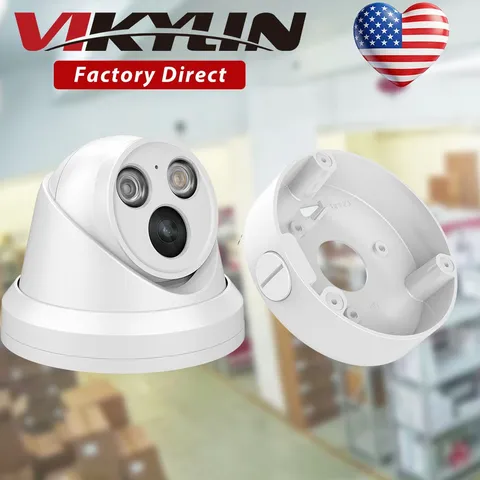 Vikylin Full Color Night light Microphone 5MP POE Camera Mount Outdoor Onvif Lot