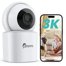 Camstro 3K Wireless PT Security Camera WIFI Two Way Audio Indoor Baby Monitor