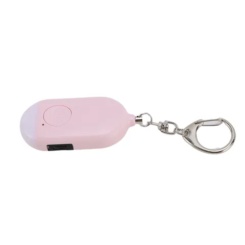Security Alarm Keychain With LED Light Rechargeable Waterproofing 130dB Sel EWOV