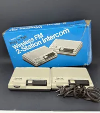 Vtg Realistic Plug 'n Talk Wireless FM Intercom System 2 Stations 43-207A