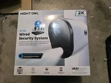Night Owl - 12 Channel 4 Camera Wired 2K 1TB DVR Security System