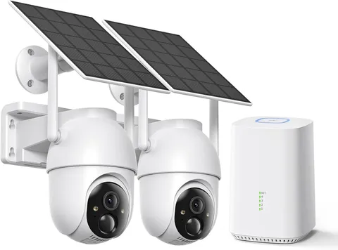 4MP Solar Security Camera Wireless Outdoor No Subscription
