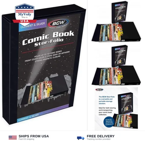 BCW Comic Book Stor-Folio – 1 Pack | Comic Book Travel Case for Current & Sil...