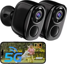 5G/2.4G Wifi Security Cameras Wireless Outdoor, 2K 5G Security Camera with AI Mo