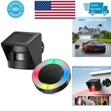 TECKNET Solar RGB Wireless Driveway Alarm 2600FT Range Motion Sensor