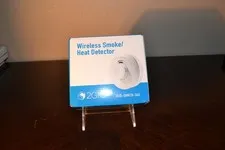 2GIG WIRELESS SMOKE/HEAT DETECTOR, 2GIG-SMKT8-345 Brand New.