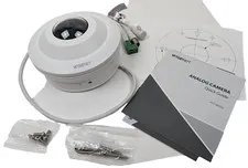 Hanwha Techwin HCF-8010V Dome Camera WDR 5MP Outdoor Analog HD Fisheye NEW