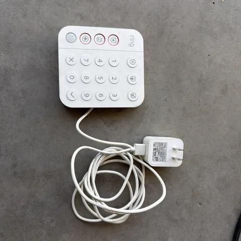 Ring Alarm Keypad 5AT2S7 (2nd Gen) with power adapter *READ DESCRIPTION*