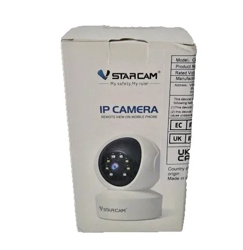VStarcam IP Wi‑Fi Indoor Camera Full-Color Night Vision Black/White New In Box 