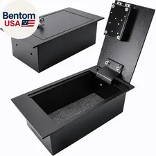 0.22 Cu. Ft. Hidden Floor Safe with Key Lock – Solid Steel Construction, Conceal