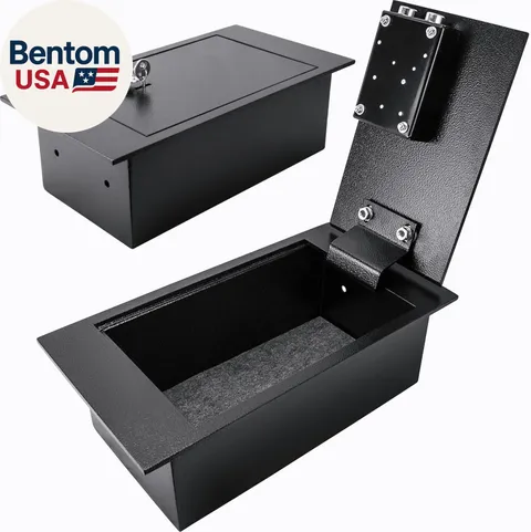 0.22 Cu. Ft. Hidden Floor Safe with Key Lock – Solid Steel Construction, Conceal