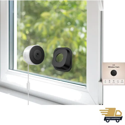 Luna 3MP 2K Window Camera - 24/7 Indoor Home Security with Night Vision