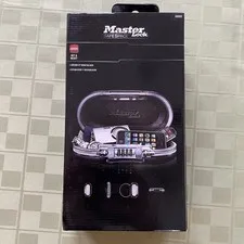 Master Lock Safe Space Portable Lock Box Combination & Charger Port 5900D E