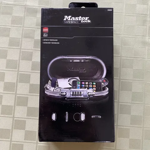 Master Lock Safe Space Portable Lock Box Combination & Charger Port 5900D E