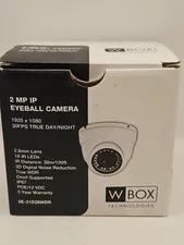 W Box 2MP IP HD Eyeball Dome Camera IP67 (White) 1920x1080 POE/12VDC
