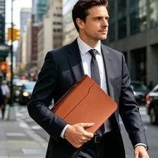 Conference Document Bag, A4 Zipper File Holder, Document Bag with Zip