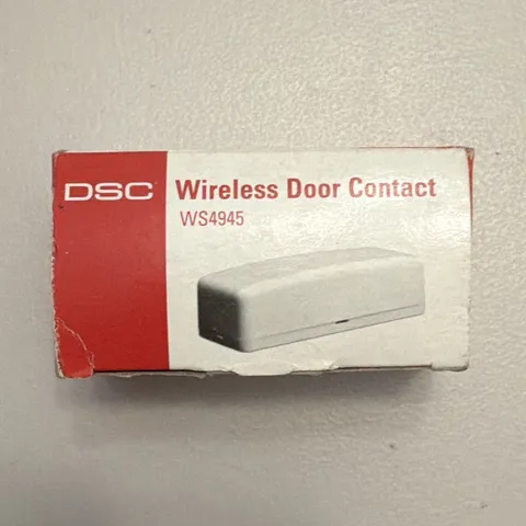 DSC WS4945 Wireless Door Contact Sensor Door Sensor, Indoor Only, White