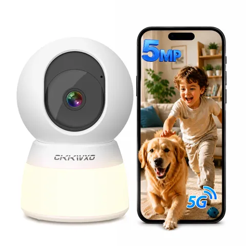 2.5K HD Security Camera, 5G & 2.4G Dual Wifi Smart Camera, Color Night Vision wi
