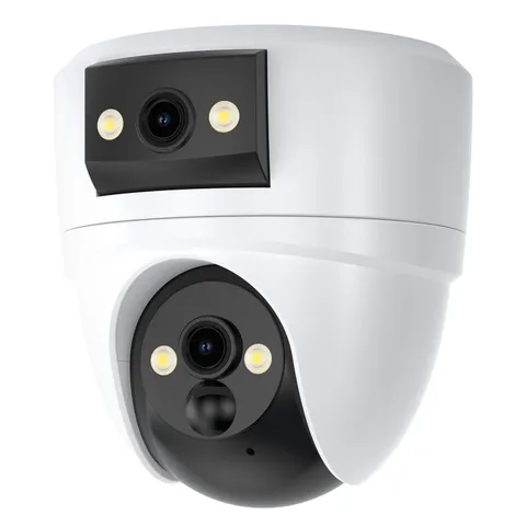 VSTARCAM 2K Dual Lens Security Camera Indoor, Free Cloud & SD Storage, No-Dri...