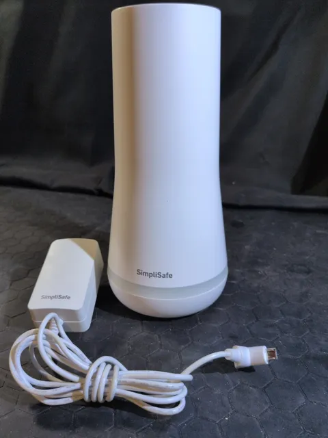 Simplisafe SSBS3 Home Security Base Station White w/Power Supply - Powers On