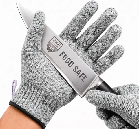 A5 Cut Resistant Gloves, Food Grade Kitchen Safety Gloves | for Chef Meat Cuttin