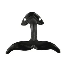 Cast Iron Whale Tail Hook for Entryway Bathroom and Bedroom Organization