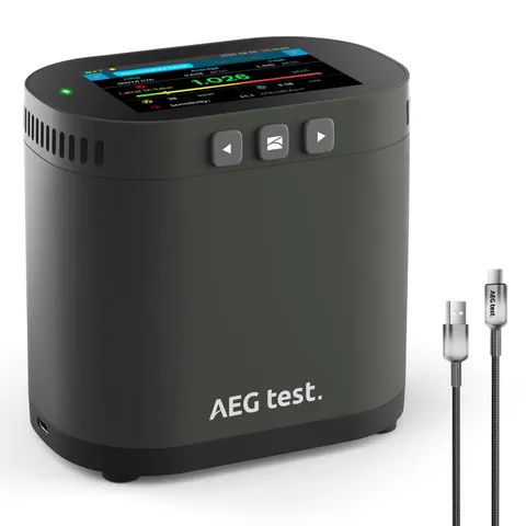 Aegtest Hound-3786 Radon Detector For Home 10-Min Update 3.5 Large Display