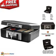 Ultimate Fireproof Safe Box with Carry Handle - Secure Your Valuables Today