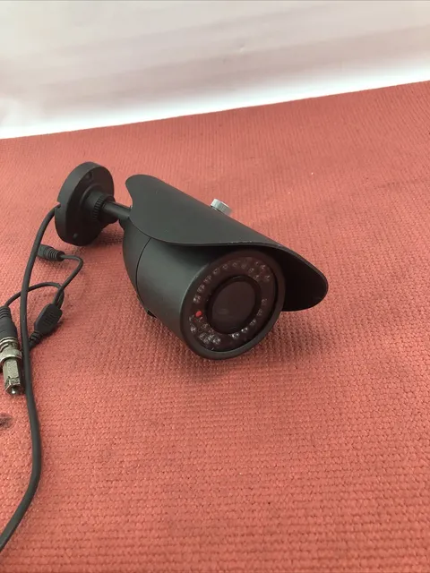 CCTV Day Night Analog IR Bullet Style Camera 4-9mm Lens Dark Gray