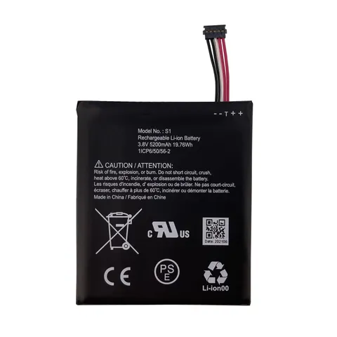 Internal Battery S1 (5 Pins) for Ring Video Doorbell, 5200mAh, 19.76Wh, Batte...