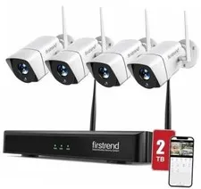 WiFi Wireless Security Camera System, Wireless NVR System | 4pcs Security