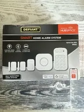 Defiant Smart Home Alarm System Wi-Fi Voice Self Monitored 5-Piece White NEW