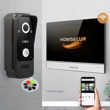 HOMSECUR 4 Wire WIFI HD Video Doorphone Entry Intercom Door Unlock Call Transfer