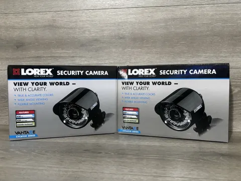 Lot of 2 LOREX Surveillance Cameras Model CVC6930 Series Black New In Sealed Box